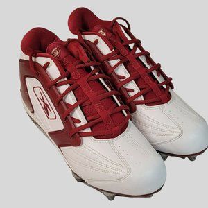 REEBOK NFL Equipment Maroon / Cardinal & White Cleats RB 404 KTS Size 13 NWOT